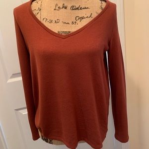 Long sleeve plush shirt